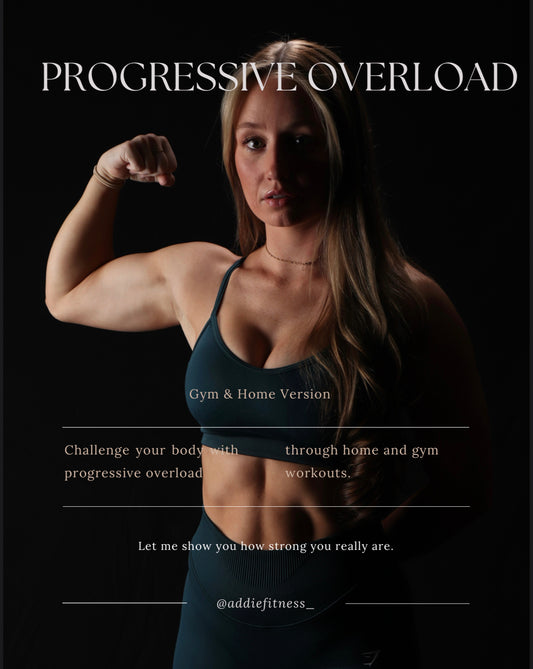 Progressive Overload Program gym & home versions